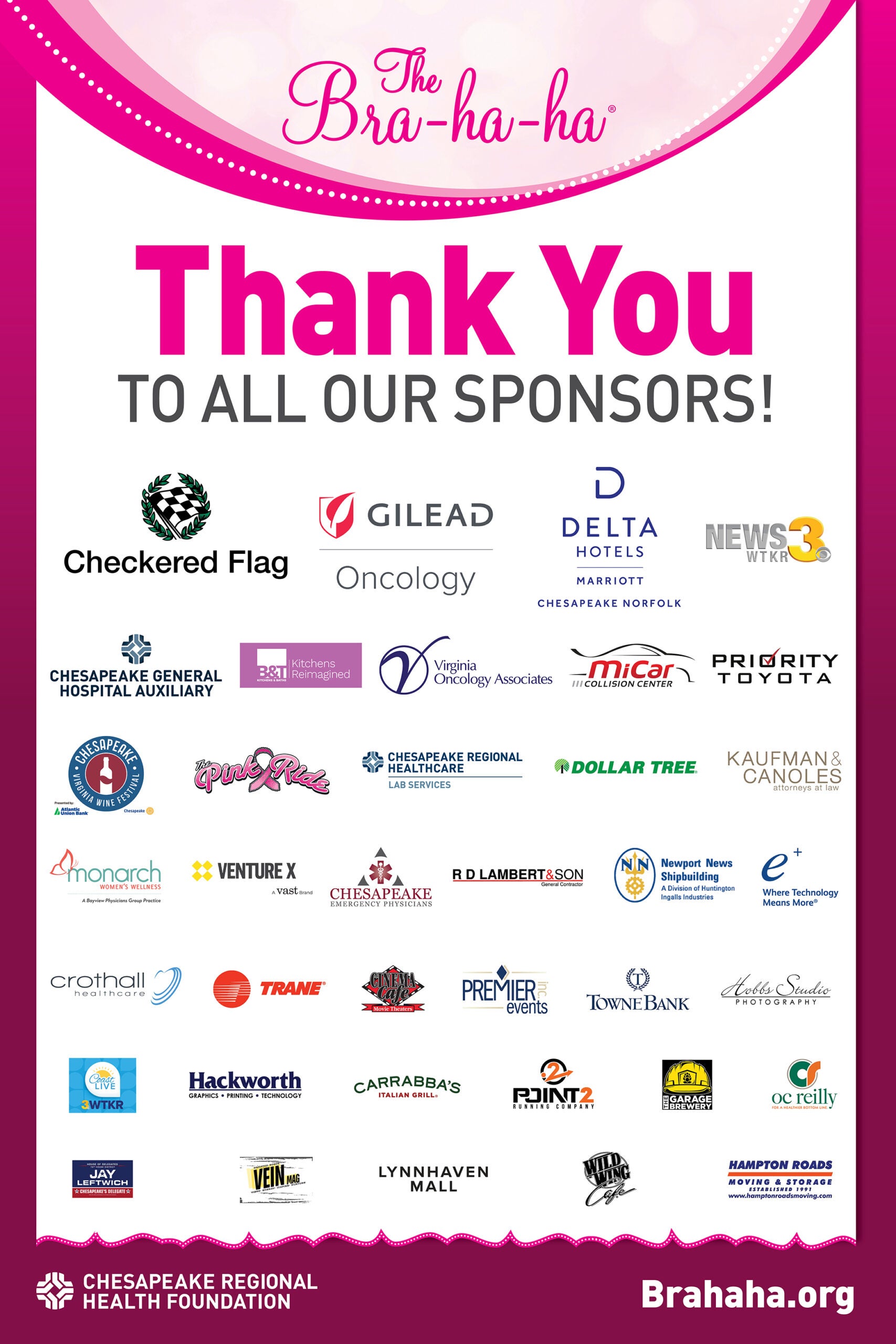 Thanks Sponsors 24x36